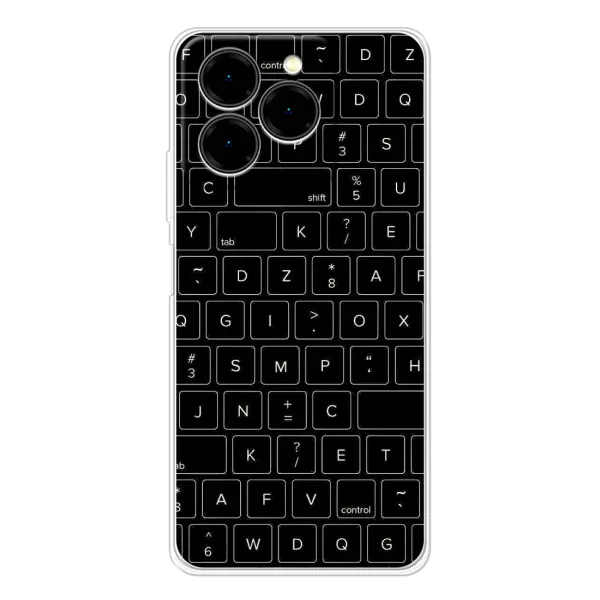Чехол с рисунком «Клавиатура» для Ulefone Note 20 Pro