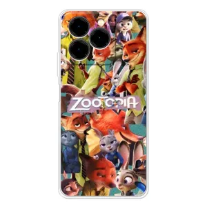 Силиконовый чехол с принтом Зоотрополіс для Ulefone Note 20 Pro (Коллаж героев)