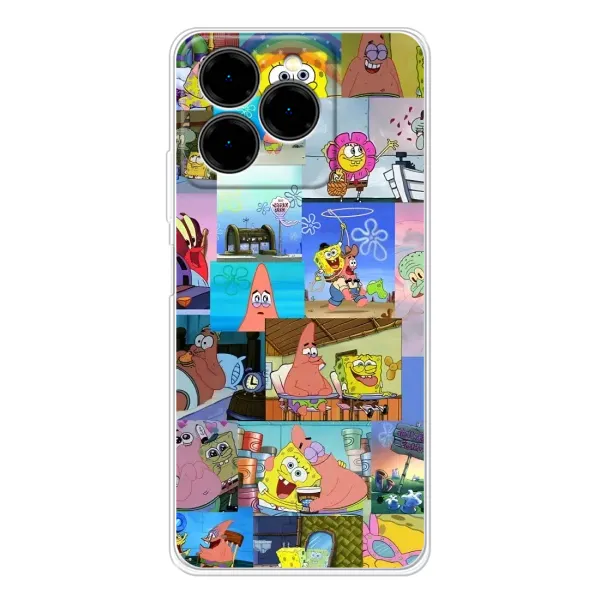Чехол с рисунком «Комиксы Спанч Боб» для Ulefone Note 20 Pro Чехол с рисунком «Комиксы Спанч Боб» для Ulefone Note 20 Pro