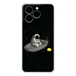Силіконовый Чохол з принтом "Космонавти" на Ulefone Note 20 Pro (Космонавт на рибалці)