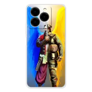 Чехол с картинкой (Патриотический КОЗАК) на Ulefone Note 20 Pro (Козак с крыльями)