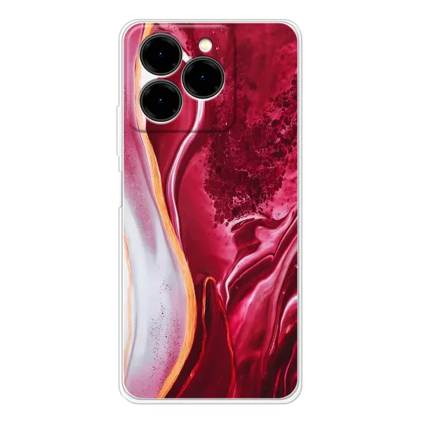 Чехол с рисунком «Красный мрамор» для Ulefone Note 20 Pro Чехол с рисунком «Красный мрамор» для Ulefone Note 20 Pro