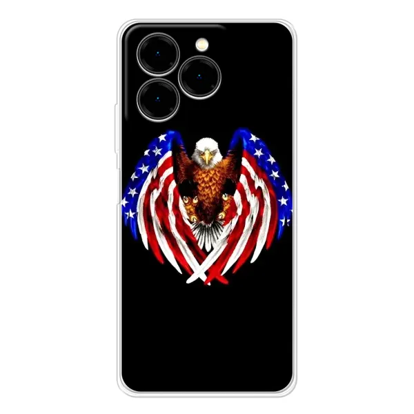 Чехол с рисунком «Крылья США» для Ulefone Note 20 Pro Чехол с рисунком «Крылья США» для Ulefone Note 20 Pro