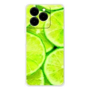 Чехол с изображением вкусной еды для Ulefone Note 20 Pro (Лайм)