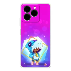 Чохол Бравл Старс для Ulefone Note 20 Pro (Леон у костюмі Акули)