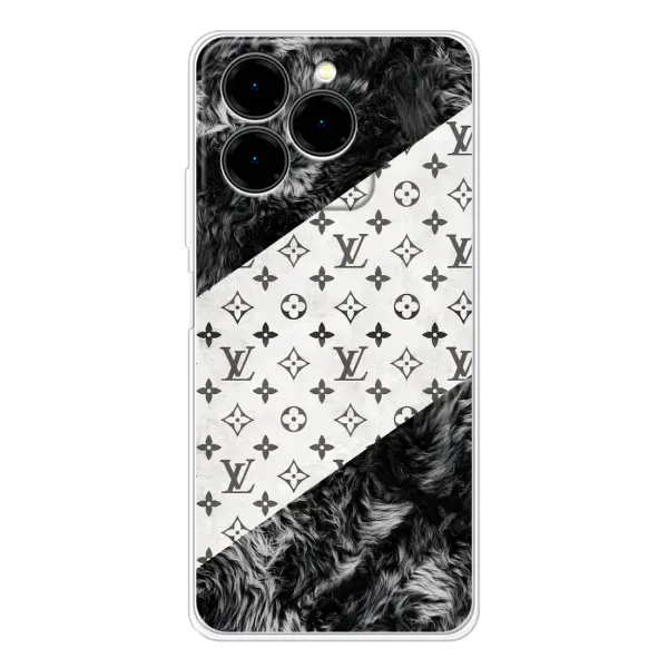 Чехол с рисунком «LV на белом» для Ulefone Note 20 Pro Чехол с рисунком «LV на белом» для Ulefone Note 20 Pro