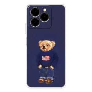 Чехлы Мишка Тедди для Ноте 20 Про (Мишка USA)