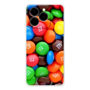 Чехол с изображением вкусной еды для Ulefone Note 20 Pro (Разноцветные M&M'S)