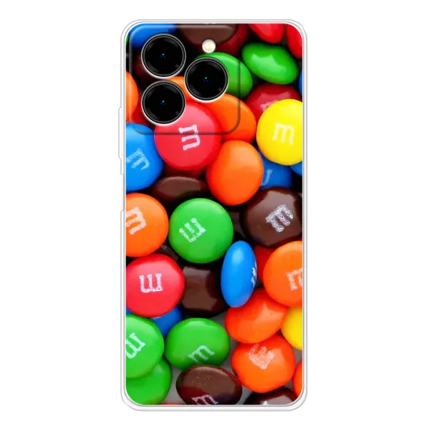 Чехол с рисунком «Разноцветные M&M'S» для Ulefone Note 20 Pro Чехол с рисунком «Разноцветные M&M'S» для Ulefone Note 20 Pro