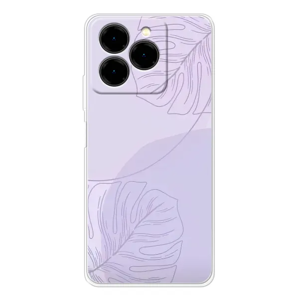 Чехол с рисунком «Монстера фиолетовая» для Ulefone Note 20 Pro Чехол с рисунком «Монстера фиолетовая» для Ulefone Note 20 Pro