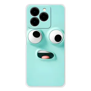 Силиконовые Чехлы (смешные стикеры) для Ulefone Note 20 Pro (Забавное мятное лицо)