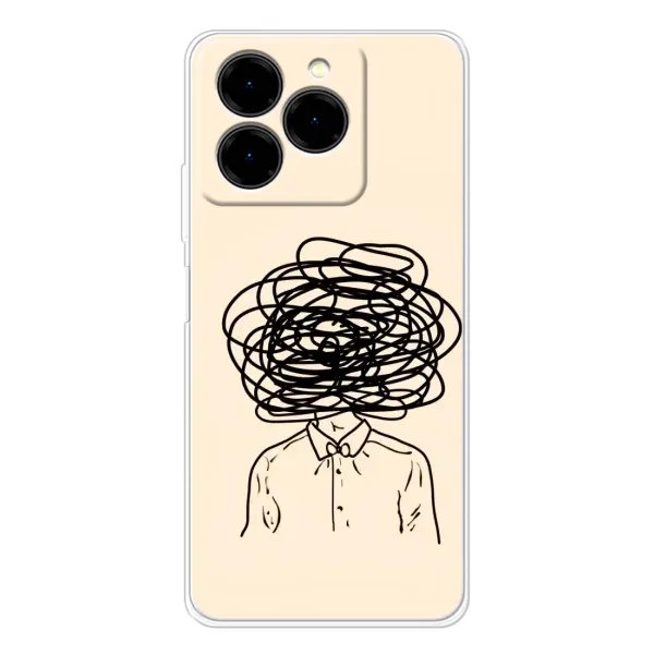 Чехол с рисунком «Мысли» для Ulefone Note 20 Pro Чехол с рисунком «Мысли» для Ulefone Note 20 Pro