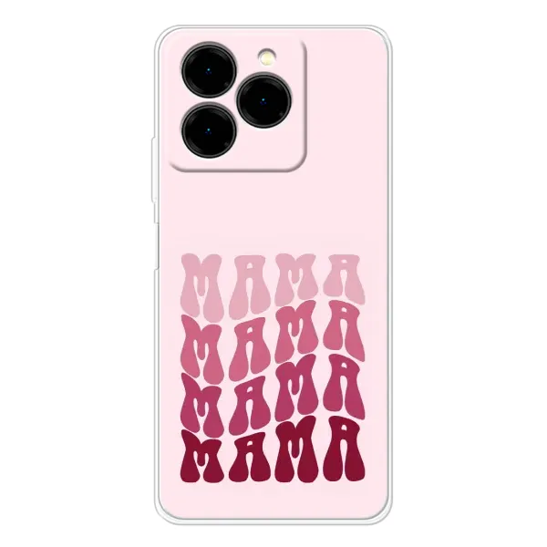 Чехол с рисунком «Надпись мама» для Ulefone Note 20 Pro