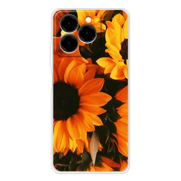 Чехол с рисунком «подсолнухи» для Ulefone Note 20 Pro Чехол с рисунком «подсолнухи» для Ulefone Note 20 Pro