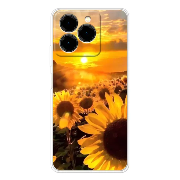Чехол с рисунком «поле подсолнухов» для Ulefone Note 20 Pro