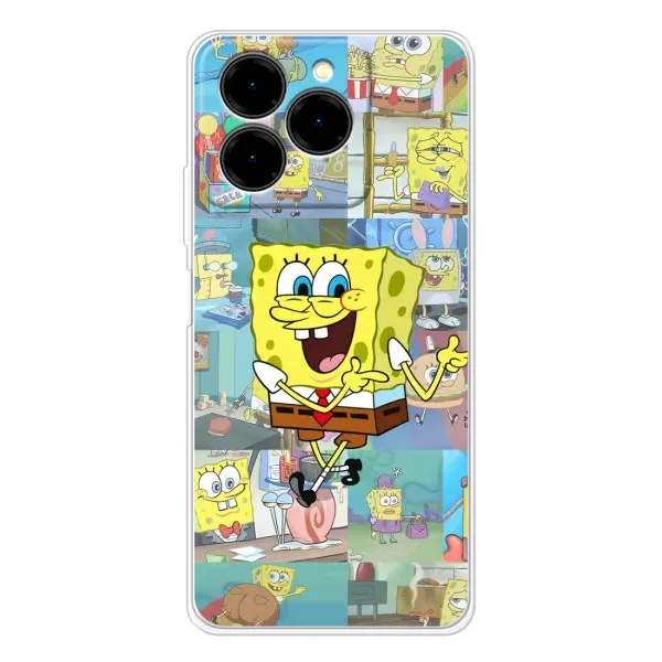 Чехол с рисунком «Радостный Спанч Боб» для Ulefone Note 20 Pro Чехол с рисунком «Радостный Спанч Боб» для Ulefone Note 20 Pro