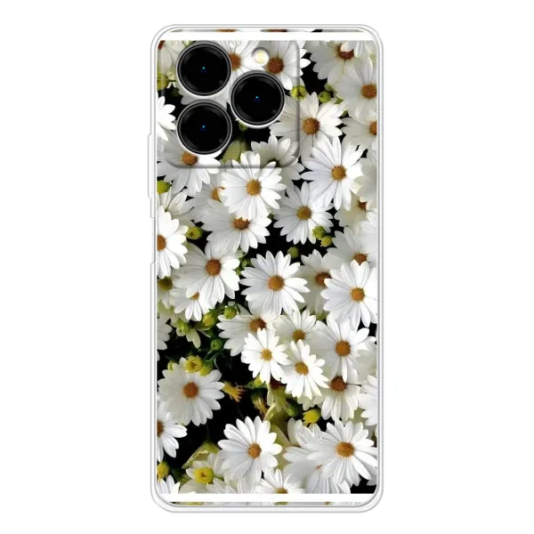 Чехол с рисунком «Рамка в ромашках» для Ulefone Note 20 Pro