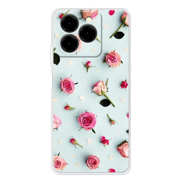 Чехол с рисунком «Разные цветы» для Ulefone Note 20 Pro Чехол с рисунком «Разные цветы» для Ulefone Note 20 Pro