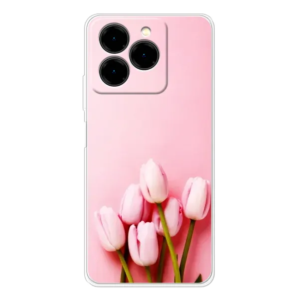 Чехол с рисунком «Розовые тюльпаны» для Ulefone Note 20 Pro Чехол с рисунком «Розовые тюльпаны» для Ulefone Note 20 Pro