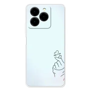 Чехлы (Знак сердечка) на Ulefone Note 20 Pro (Сердце на голубом)