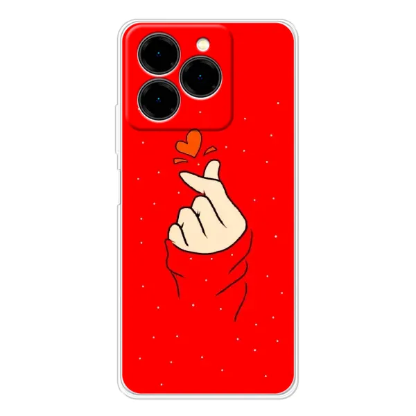 Чехол с рисунком «Сердце на красном» для Ulefone Note 20 Pro Чехол с рисунком «Сердце на красном» для Ulefone Note 20 Pro