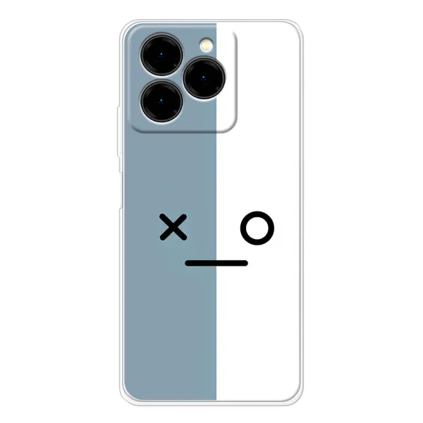 Чехол с рисунком «Серо-белый» для Ulefone Note 20 Pro Чехол с рисунком «Серо-белый» для Ulefone Note 20 Pro