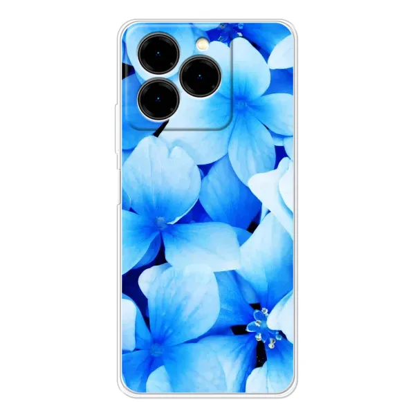 Чехол с рисунком «Синие цветы» для Ulefone Note 20 Pro Чехол с рисунком «Синие цветы» для Ulefone Note 20 Pro