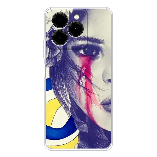 Чехол с рисунком «Слезы Украины» для Ulefone Note 20 Pro Чехол с рисунком «Слезы Украины» для Ulefone Note 20 Pro