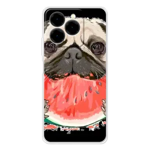 Чехол (ТПУ) Милые собачки для Ulefone Note 20 Pro (Смешной Мопс)