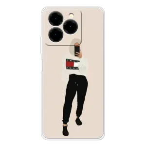 Силиконовый Чехол на Ulefone Note 20 Pro с картинкой Стильных Девушек (Стильная)