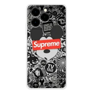 Чехол с Брендами одежды на Ноте 20 Про (Supreme Маус)