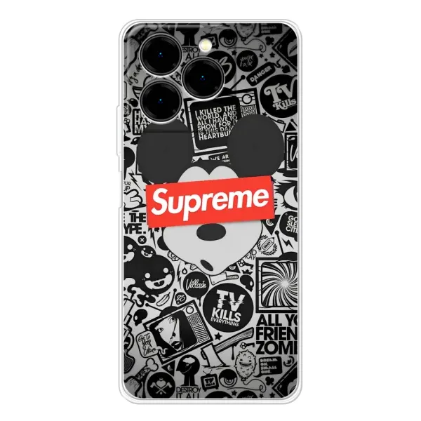 Чехол с рисунком «Supreme Маус» для Ulefone Note 20 Pro Чехол с рисунком «Supreme Маус» для Ulefone Note 20 Pro