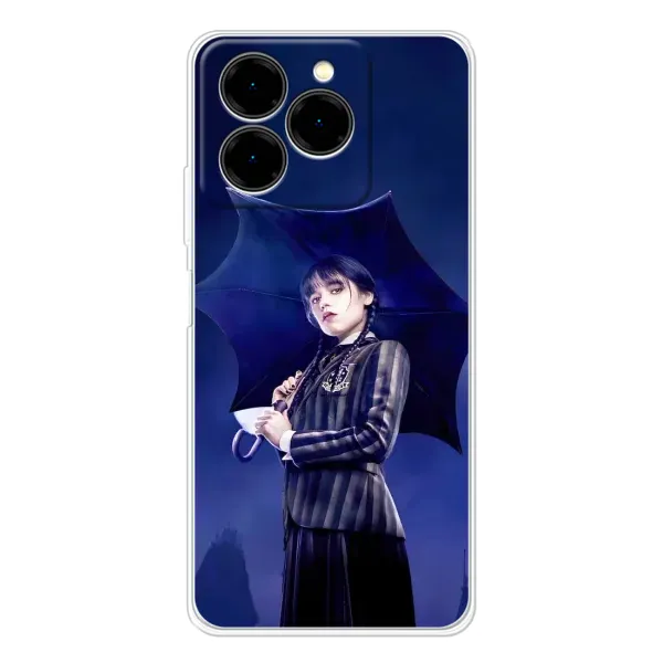 Чехол с рисунком «Уэнсдей с зонтом» для Ulefone Note 20 Pro Чехол с рисунком «Уэнсдей с зонтом» для Ulefone Note 20 Pro