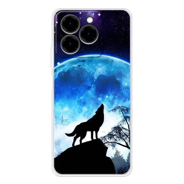 Чехол с рисунком «Воет на луну» для Ulefone Note 20 Pro Чехол с рисунком «Воет на луну» для Ulefone Note 20 Pro