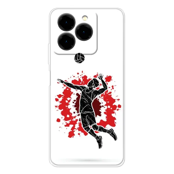 Чехол с рисунком «Волейболист» для Ulefone Note 20 Pro Чехол с рисунком «Волейболист» для Ulefone Note 20 Pro