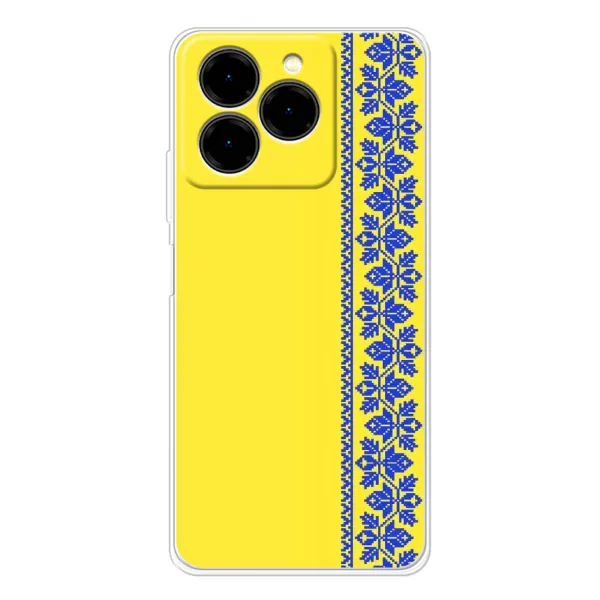 Чехол с рисунком «Вышиванка на желтом» для Ulefone Note 20 Pro Чехол с рисунком «Вышиванка на желтом» для Ulefone Note 20 Pro