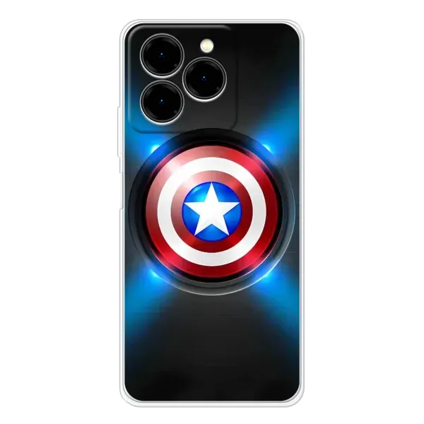 Чехол с рисунком «Яркий Щит Капитана» для Ulefone Note 20 Pro Чехол с рисунком «Яркий Щит Капитана» для Ulefone Note 20 Pro