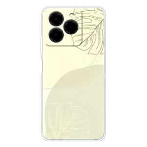 Чехол цветочный дизайн для Ulefone Note 20 Pro (Зелёный фон)