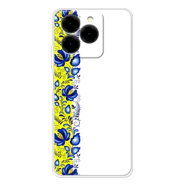 Чохол з малюнком «Жовто-біла вишиванка» для Ulefone Note 20 Pro Чохол з малюнком «Жовто-біла вишиванка» для Ulefone Note 20 Pro