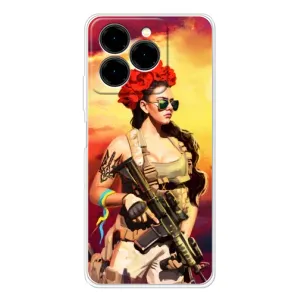 ЗСУ Чохли (TPU) для Ulefone Note 20 Pro (Жінка солдат)