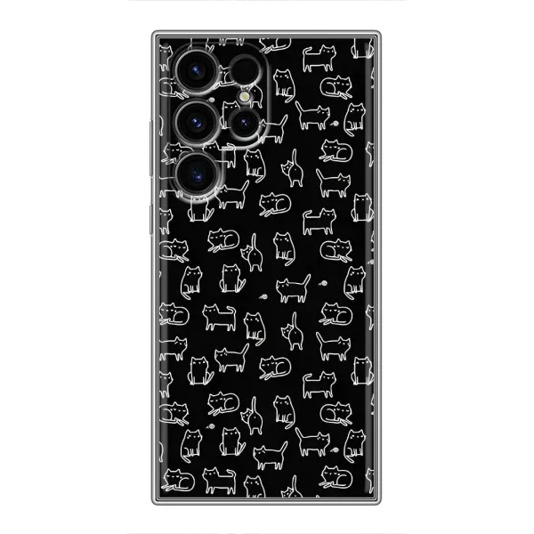 Чехол с рисунком «Котики на черном» для Ulefone Note 22