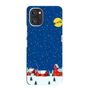 Силиконовый бампер на рождество для Umidigi A13 Pro (Город в снегу)