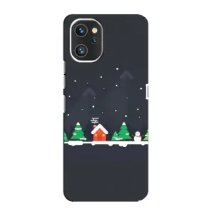 Силиконовый бампер на рождество для Umidigi A13 Pro (Город зимний)