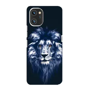 Чехол с картинкой на Umidigi A13 Pro (Лев - синий)