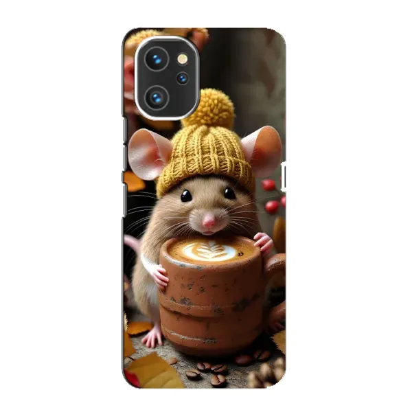 Чехол с рисунком «Мышка с кофе» для UMIDIGI A13 Pro Чехол с рисунком «Мышка с кофе» для UMIDIGI A13 Pro