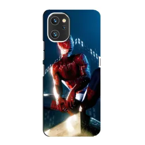 Чехол Супергерой Человека Паука на Umidigi A13 Pro (Паук на доме)