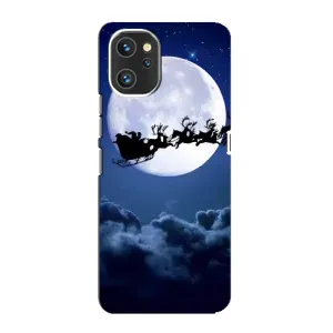 Чехол Санта Клаус для Umidigi A13 Pro (Санта - луна)