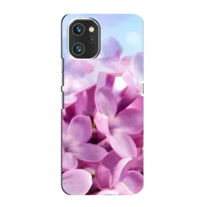 Силіконовий бампер з принтом (квіточки) на Юмідіджі A13 Про (Бузкові квіти)