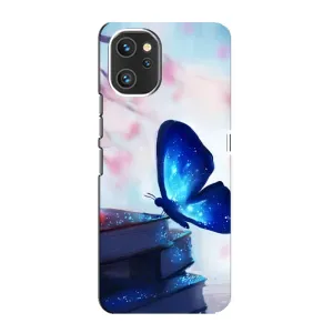 Силиконовый бампер с картинкой животных для Umidigi A13 (Бабочка синяя)