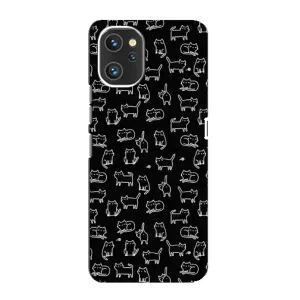 Чехол на тематику: Коты для UMIDIGI A13 (Котики на черном)